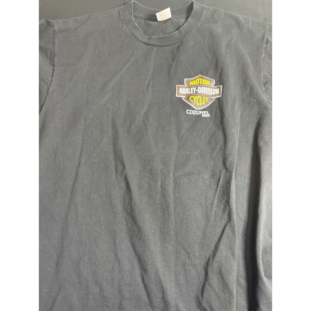 Vintage 2000 Harley-Davidson Cozumel Mexico Black Tee XL